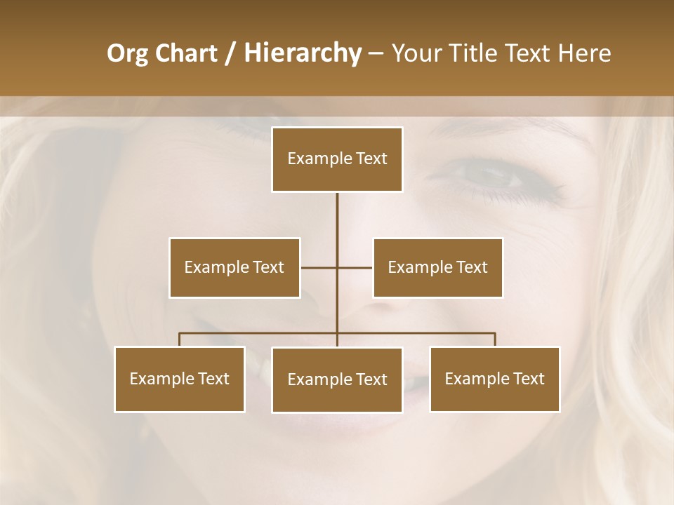 Head Shot Of Woman Smiling PowerPoint Template