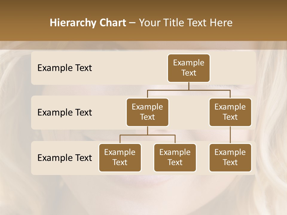 Head Shot Of Woman Smiling PowerPoint Template