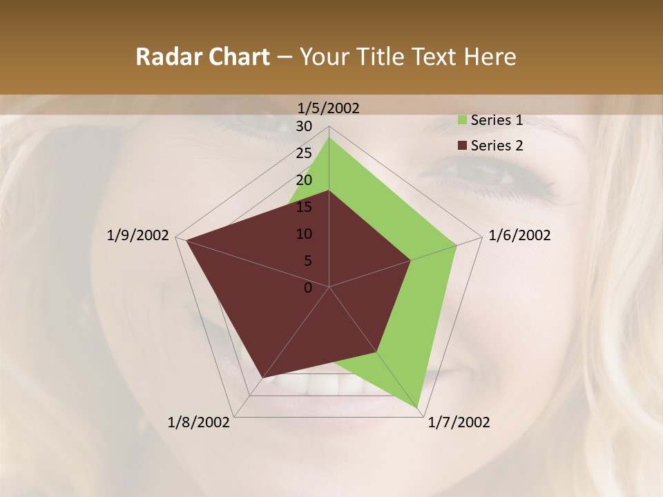 Head Shot Of Woman Smiling PowerPoint Template