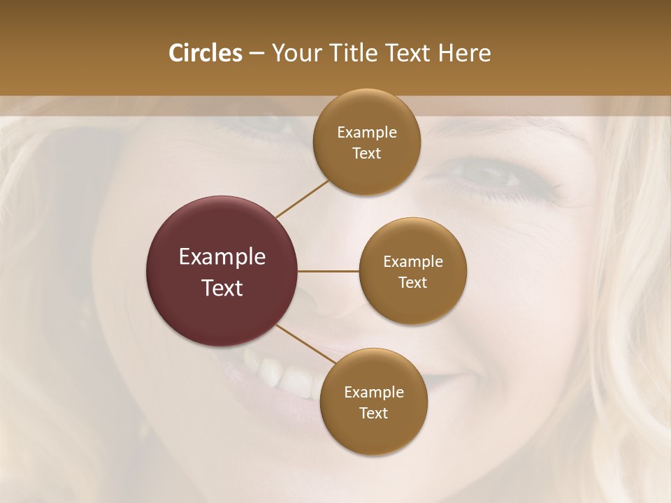 Head Shot Of Woman Smiling PowerPoint Template