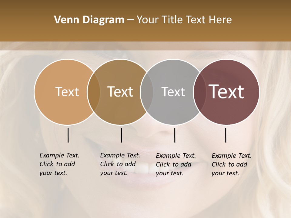 Head Shot Of Woman Smiling PowerPoint Template