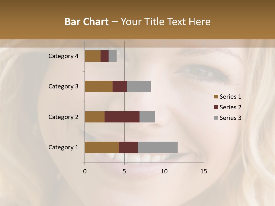 Head Shot Of Woman Smiling PowerPoint Template