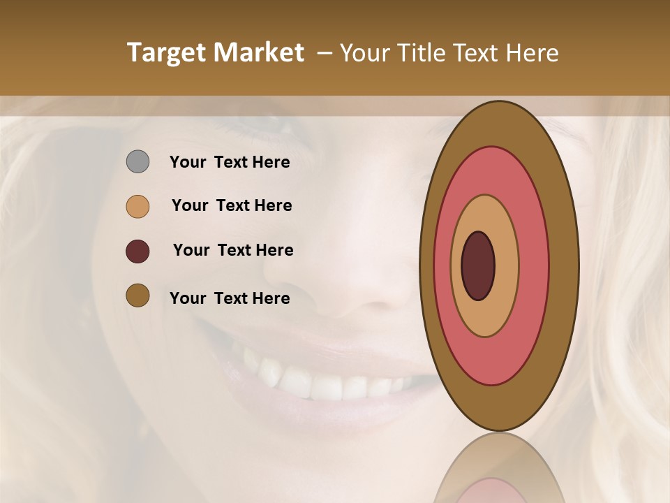 Head Shot Of Woman Smiling PowerPoint Template