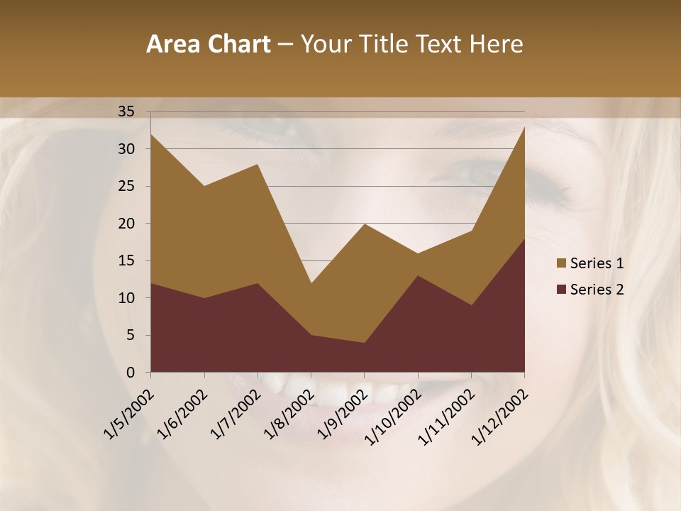 Head Shot Of Woman Smiling PowerPoint Template
