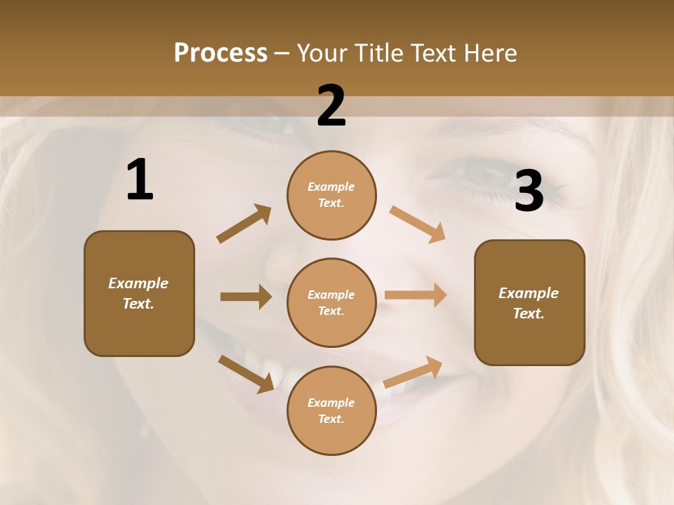 Head Shot Of Woman Smiling PowerPoint Template