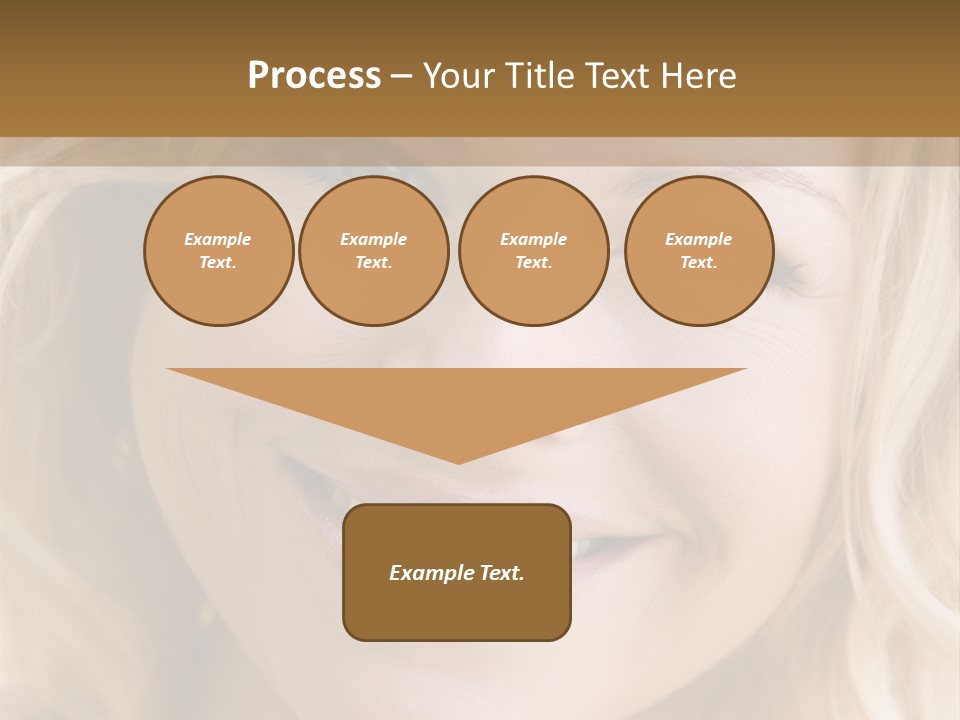 Head Shot Of Woman Smiling PowerPoint Template