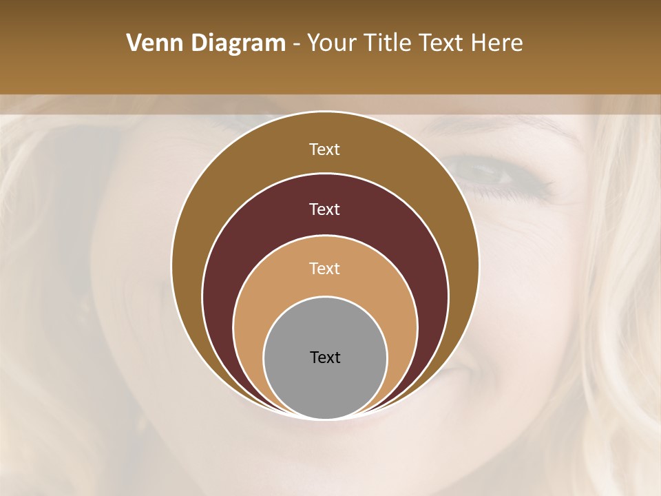 Head Shot Of Woman Smiling PowerPoint Template