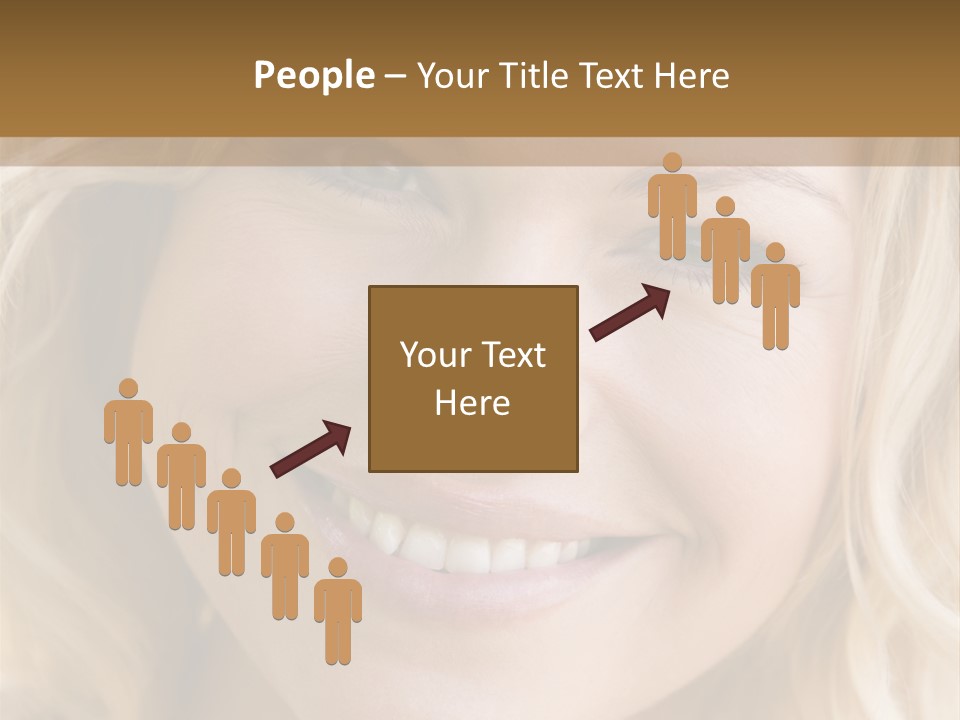Head Shot Of Woman Smiling PowerPoint Template