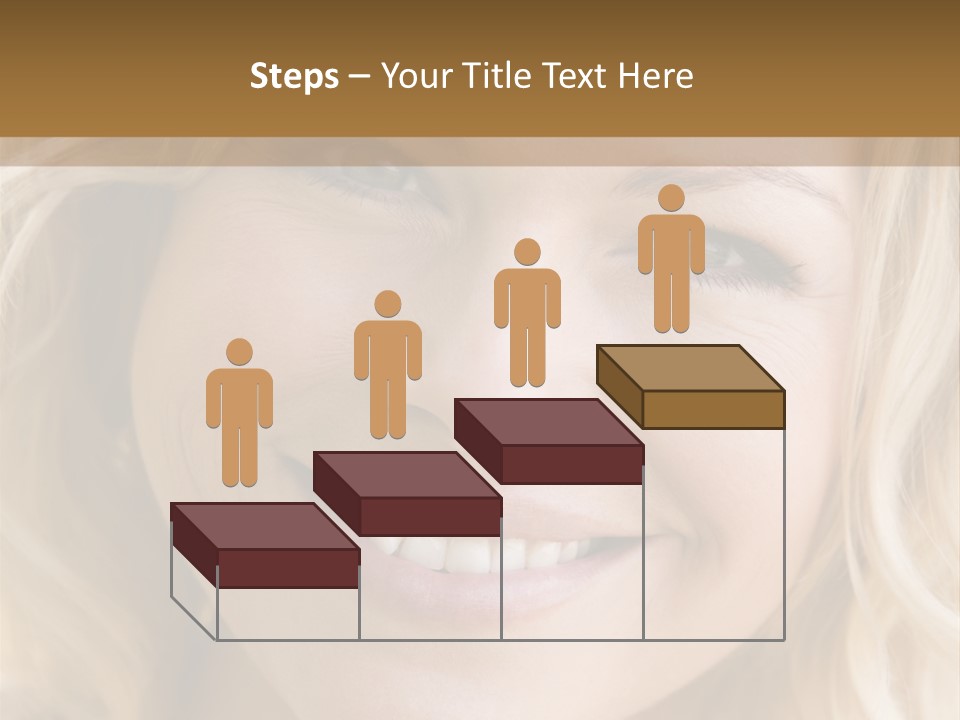 Head Shot Of Woman Smiling PowerPoint Template