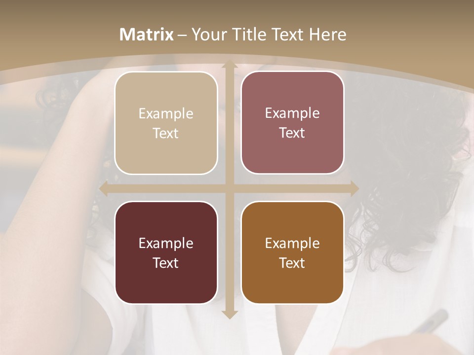 Female College Student In A University Lecture Hall PowerPoint Template