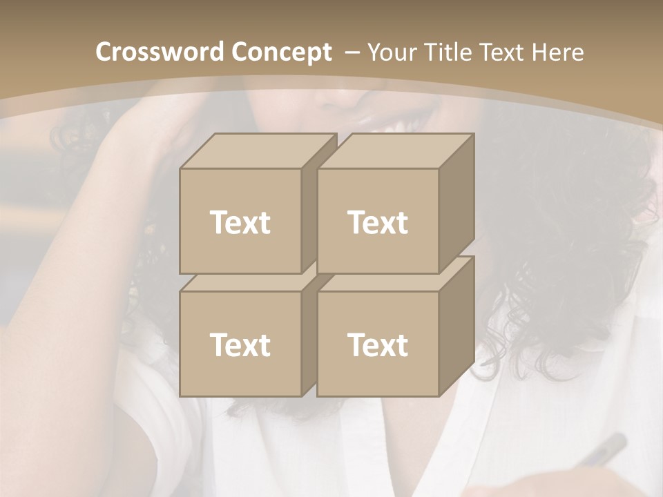 Female College Student In A University Lecture Hall PowerPoint Template