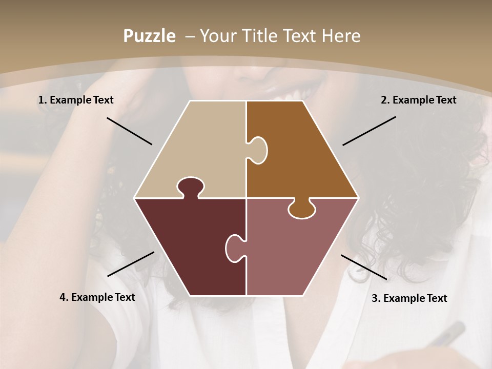 Female College Student In A University Lecture Hall PowerPoint Template