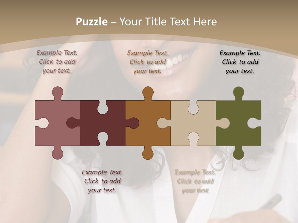 Female College Student In A University Lecture Hall PowerPoint Template