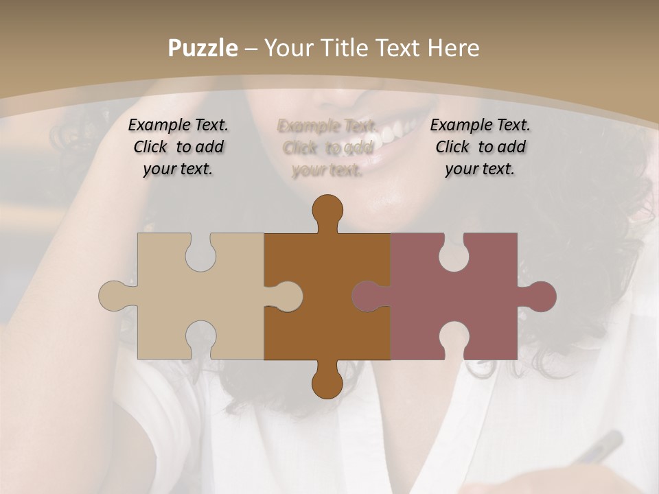 Female College Student In A University Lecture Hall PowerPoint Template