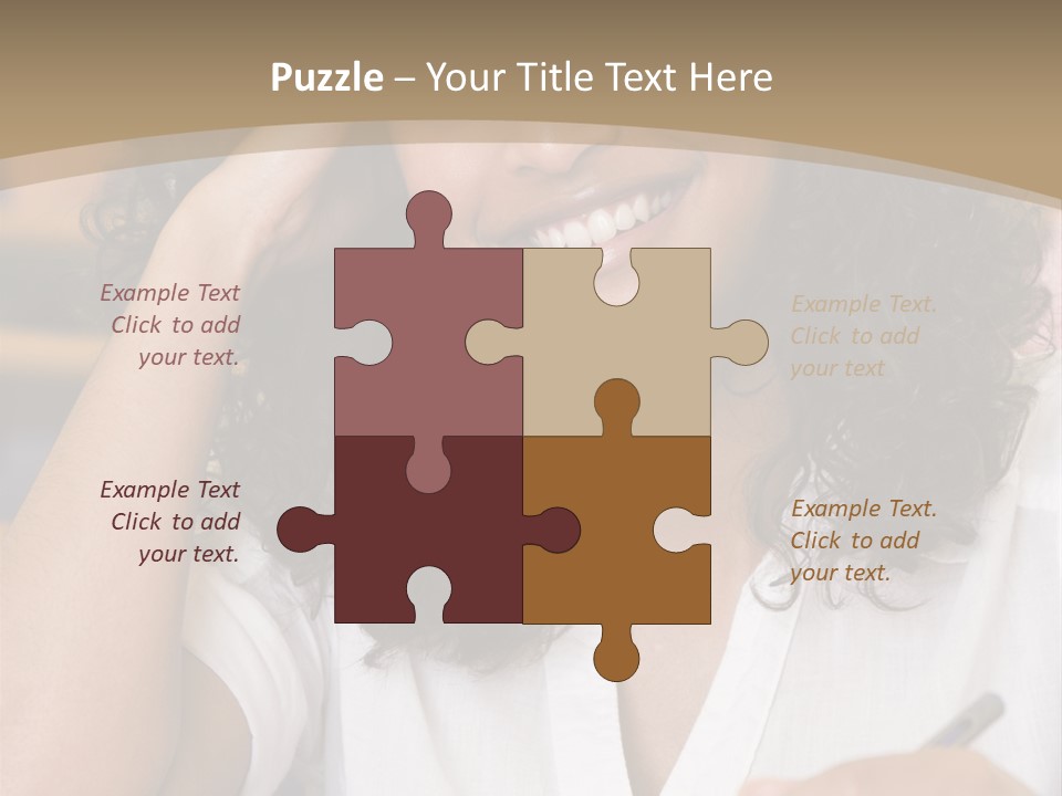 Female College Student In A University Lecture Hall PowerPoint Template