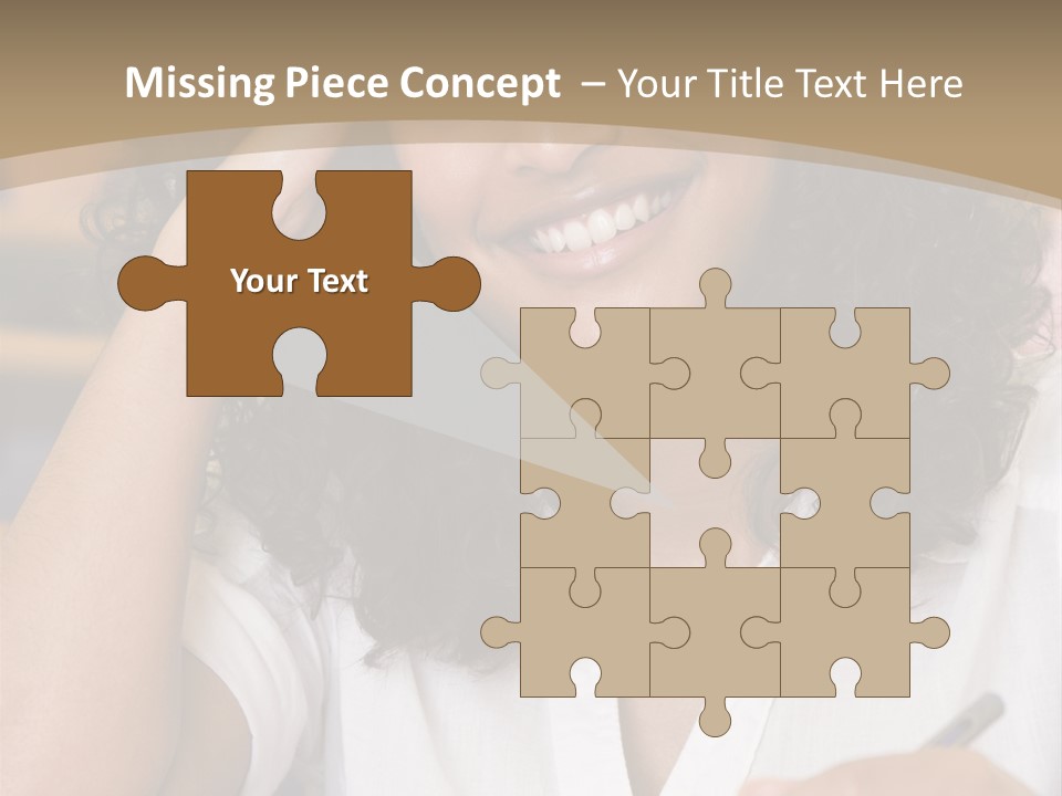 Female College Student In A University Lecture Hall PowerPoint Template