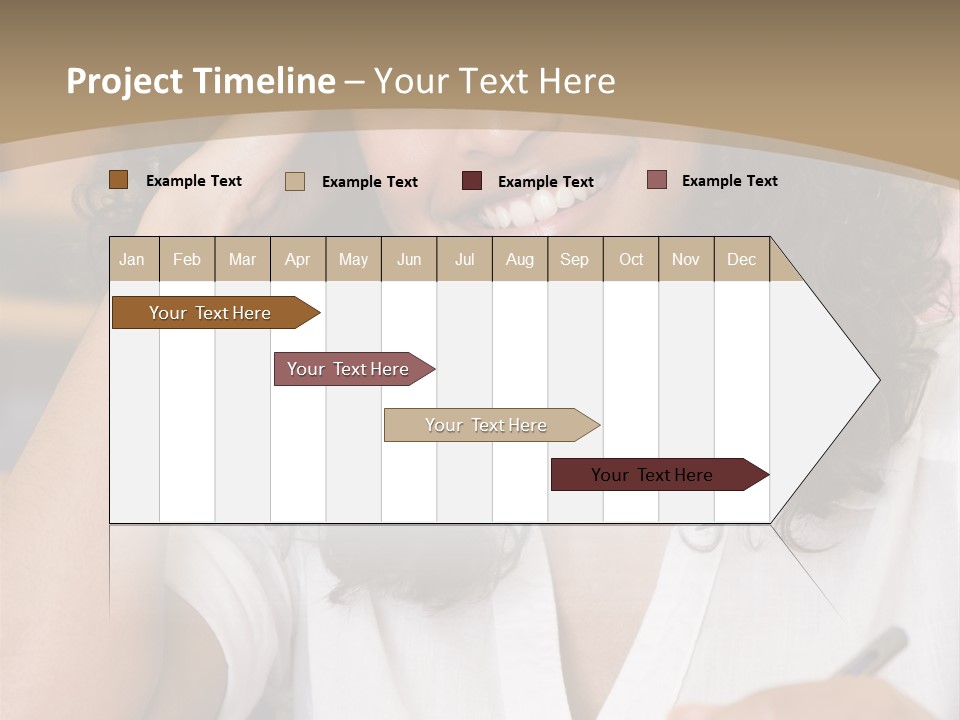 Female College Student In A University Lecture Hall PowerPoint Template