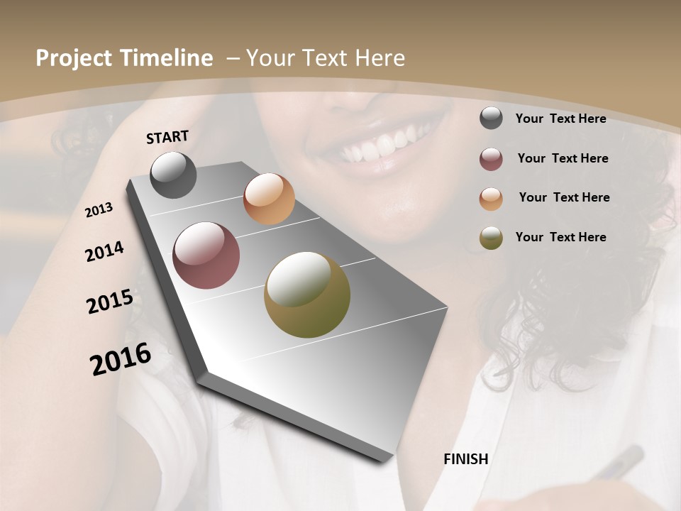 Female College Student In A University Lecture Hall PowerPoint Template