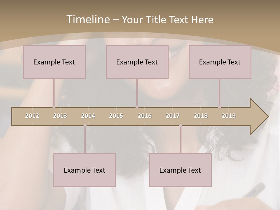 Female College Student In A University Lecture Hall PowerPoint Template