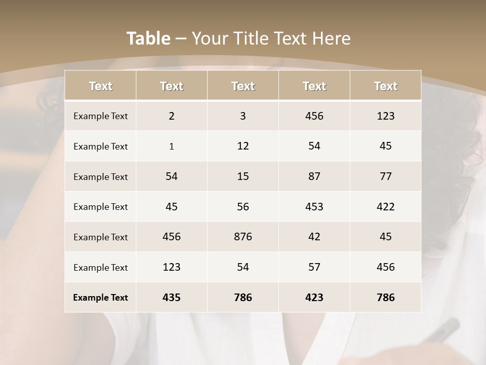 Female College Student In A University Lecture Hall PowerPoint Template