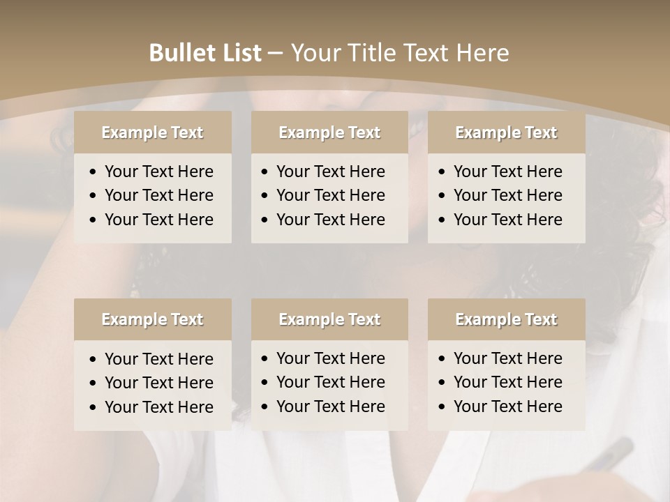 Female College Student In A University Lecture Hall PowerPoint Template