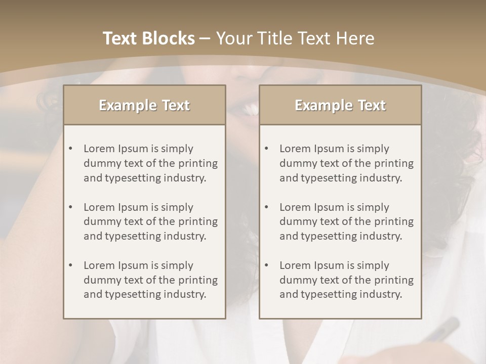 Female College Student In A University Lecture Hall PowerPoint Template