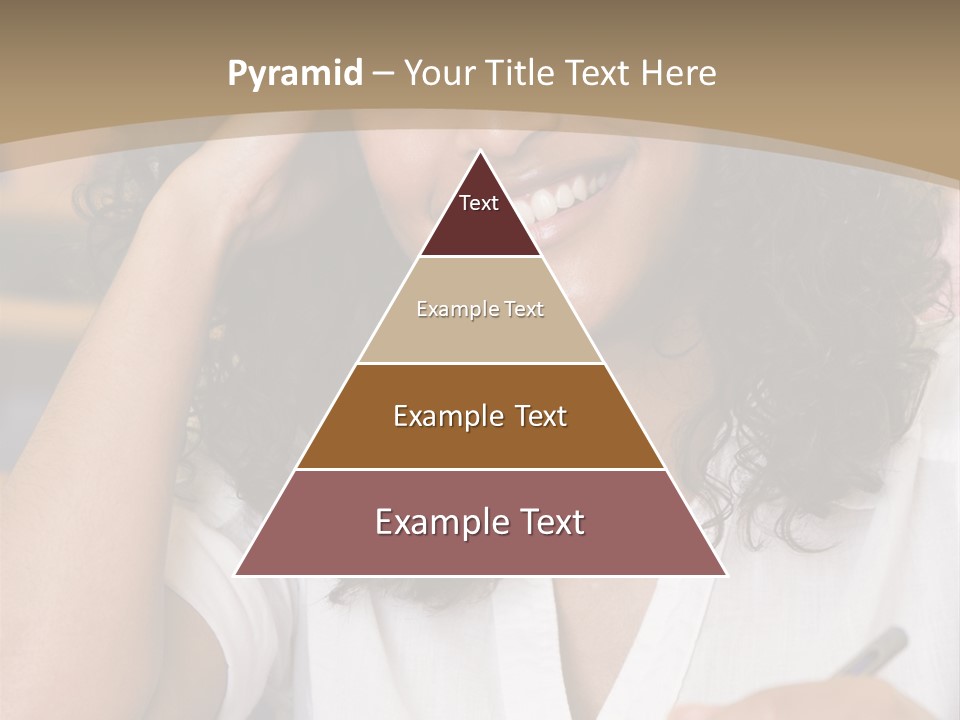 Female College Student In A University Lecture Hall PowerPoint Template