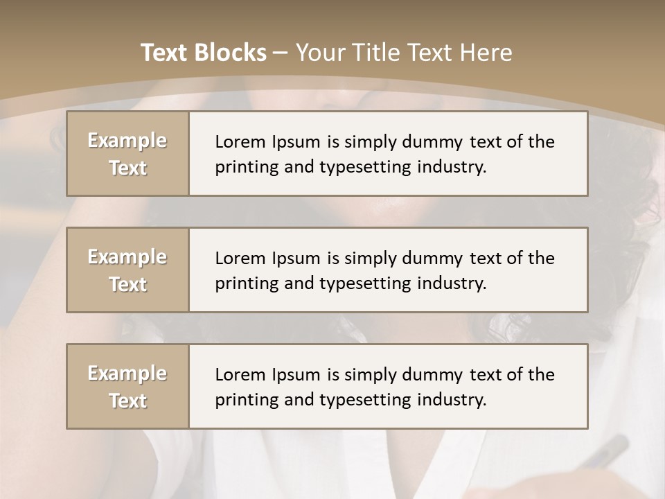 Female College Student In A University Lecture Hall PowerPoint Template