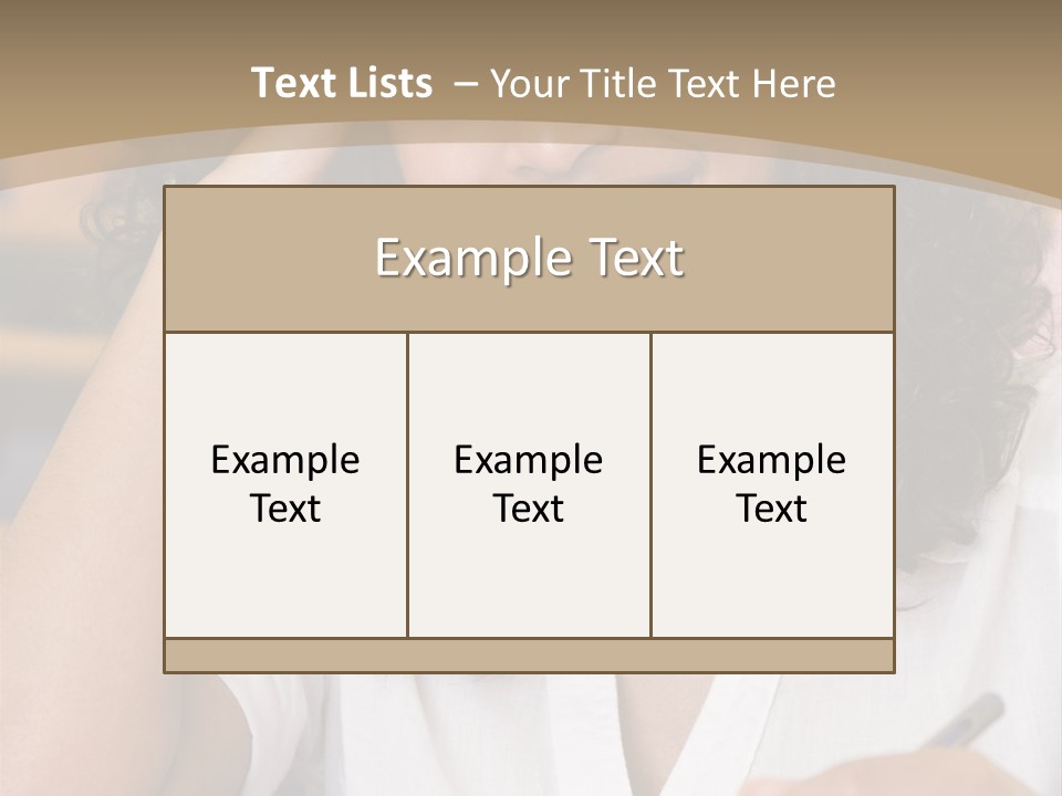 Female College Student In A University Lecture Hall PowerPoint Template