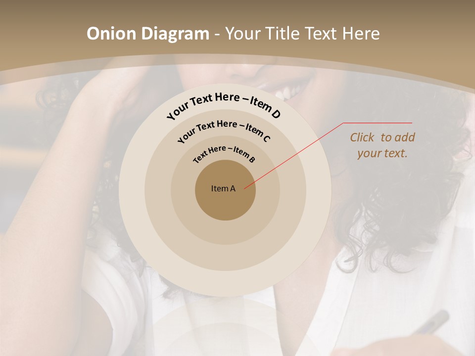 Female College Student In A University Lecture Hall PowerPoint Template