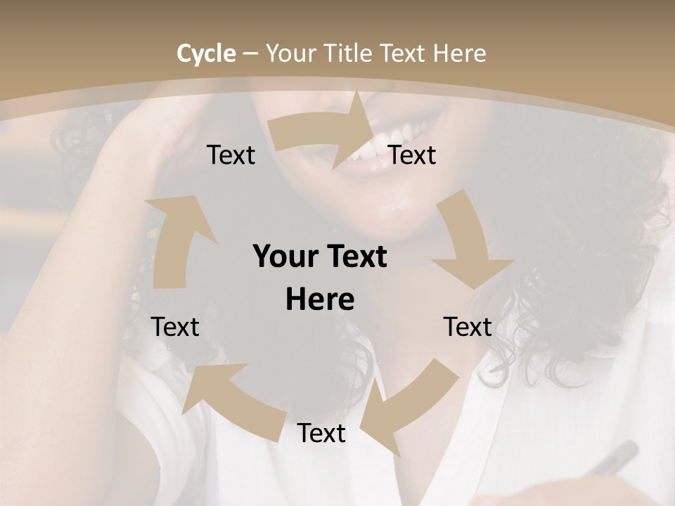 Female College Student In A University Lecture Hall PowerPoint Template