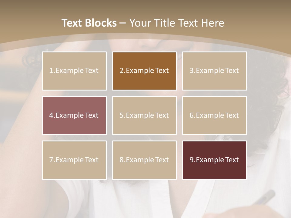 Female College Student In A University Lecture Hall PowerPoint Template