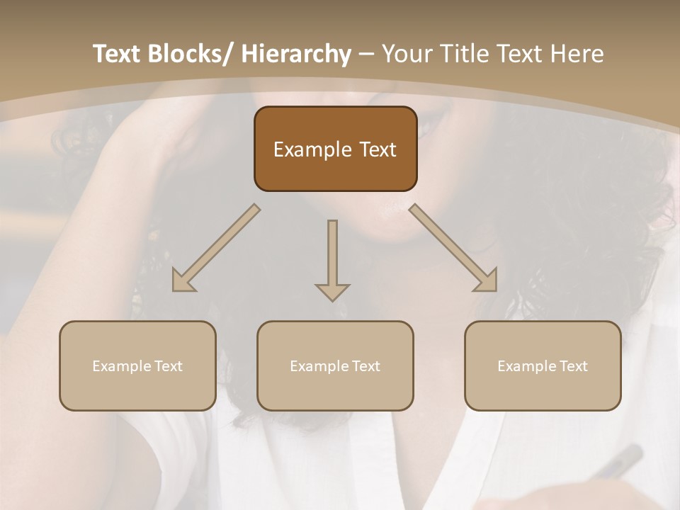 Female College Student In A University Lecture Hall PowerPoint Template