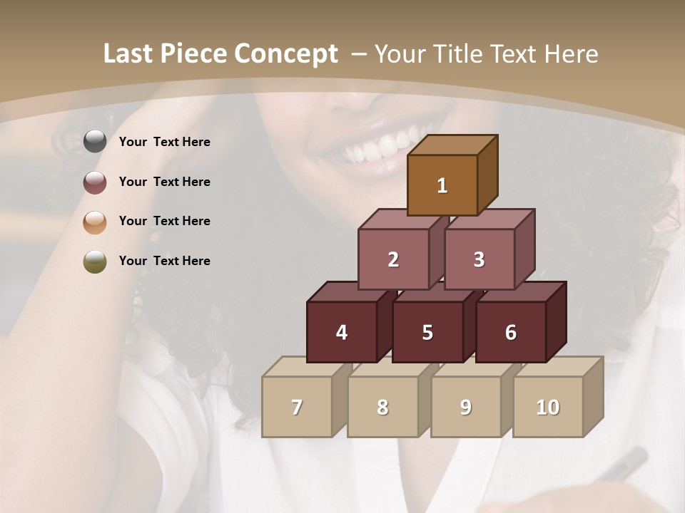 Female College Student In A University Lecture Hall PowerPoint Template