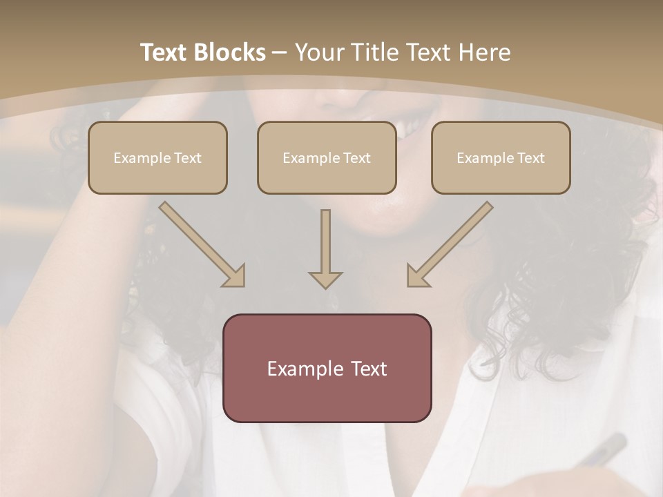 Female College Student In A University Lecture Hall PowerPoint Template