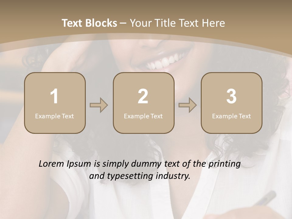 Female College Student In A University Lecture Hall PowerPoint Template