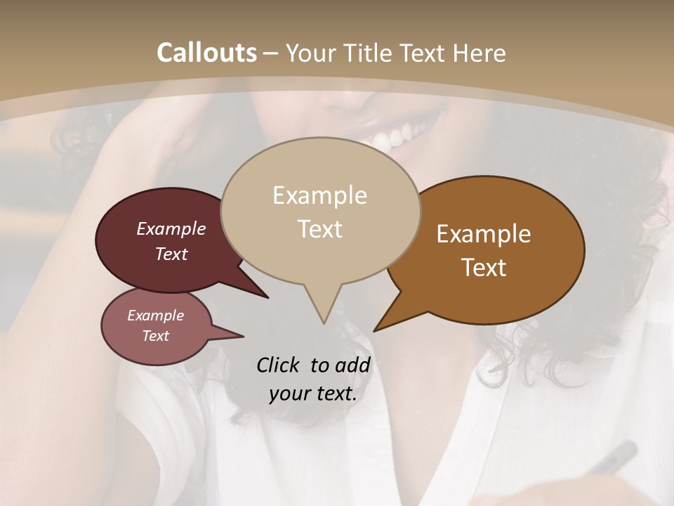 Female College Student In A University Lecture Hall PowerPoint Template