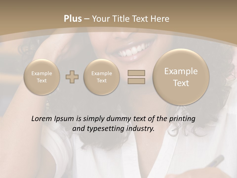 Female College Student In A University Lecture Hall PowerPoint Template