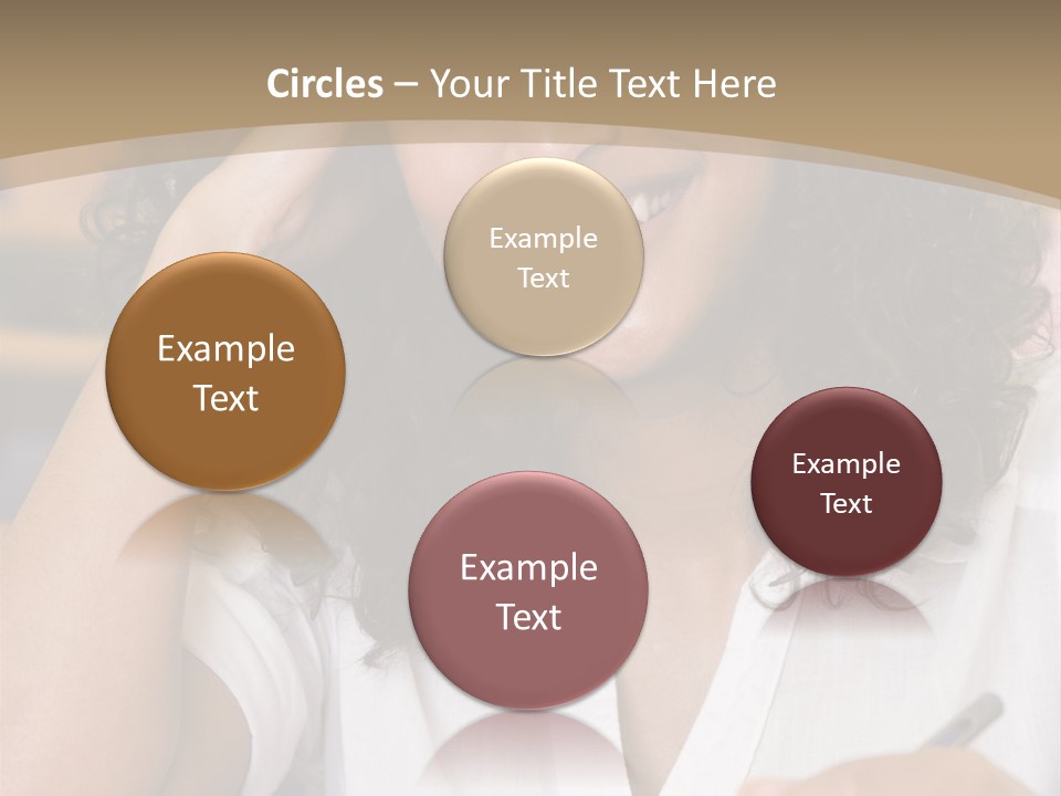 Female College Student In A University Lecture Hall PowerPoint Template