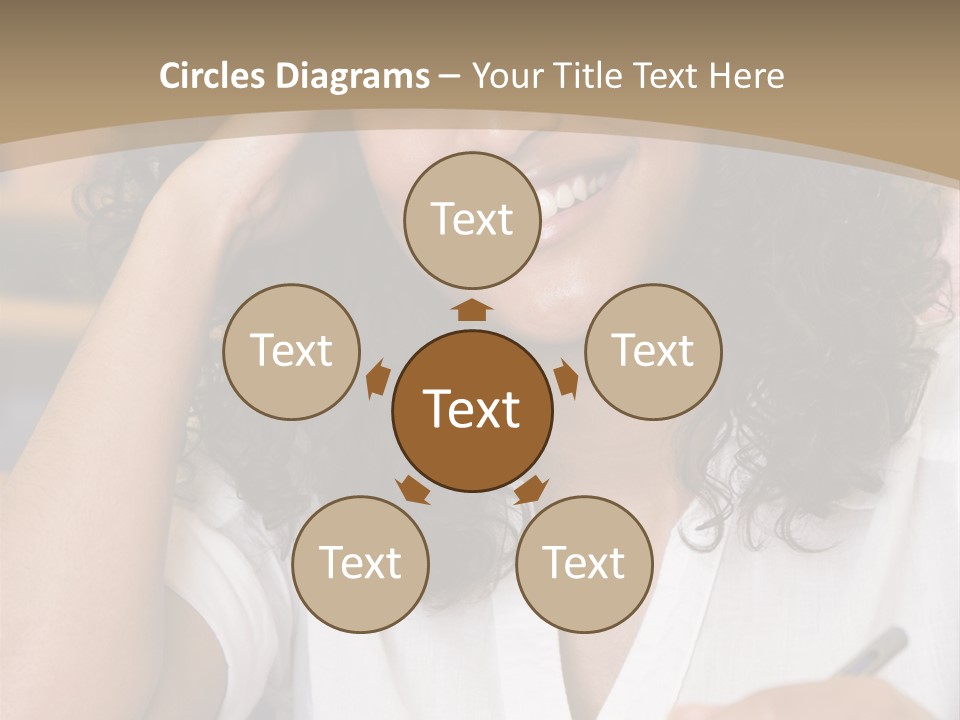 Female College Student In A University Lecture Hall PowerPoint Template