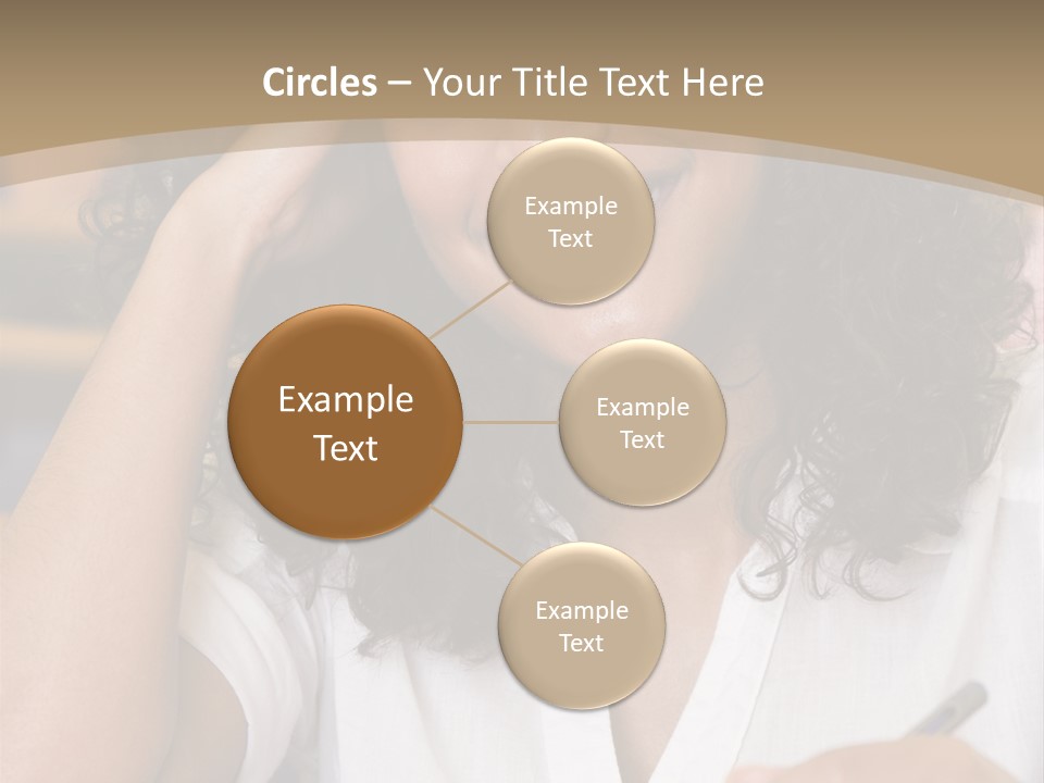 Female College Student In A University Lecture Hall PowerPoint Template