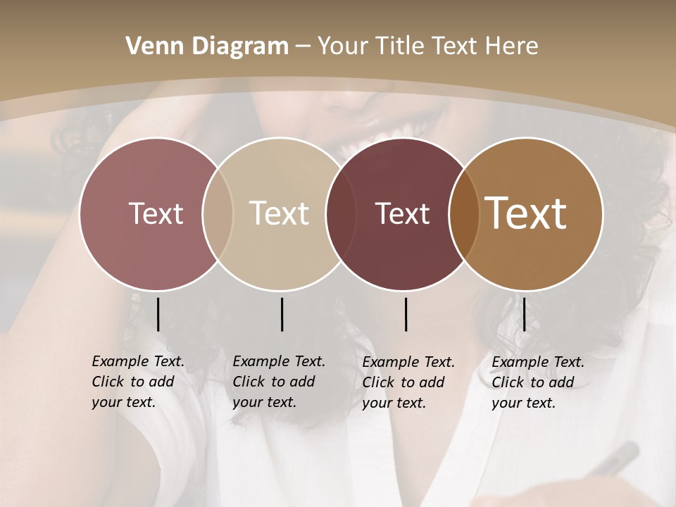 Female College Student In A University Lecture Hall PowerPoint Template