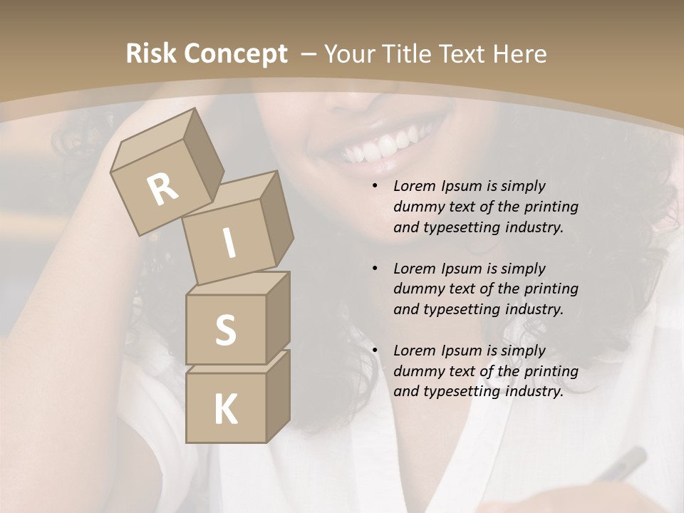 Female College Student In A University Lecture Hall PowerPoint Template