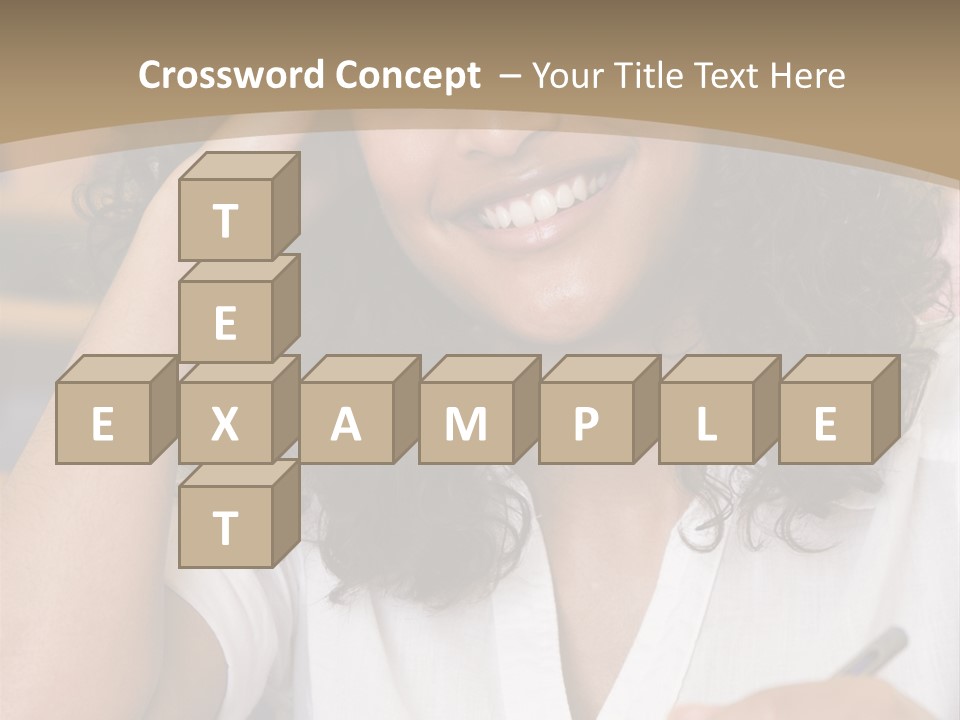 Female College Student In A University Lecture Hall PowerPoint Template