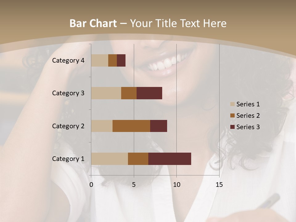 Female College Student In A University Lecture Hall PowerPoint Template