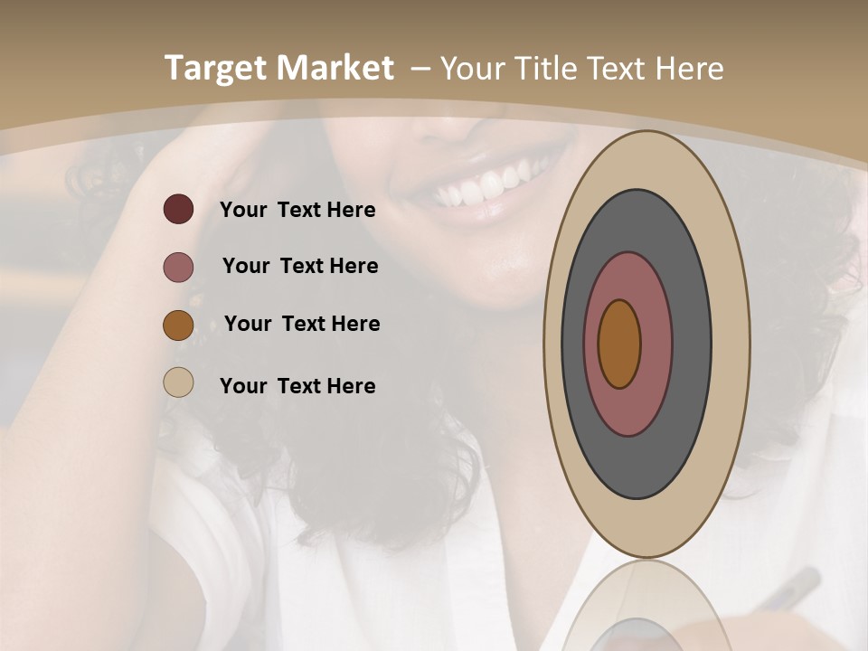 Female College Student In A University Lecture Hall PowerPoint Template