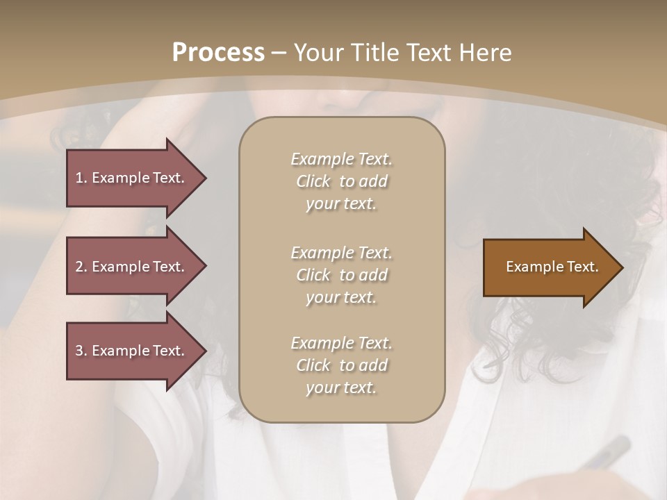 Female College Student In A University Lecture Hall PowerPoint Template