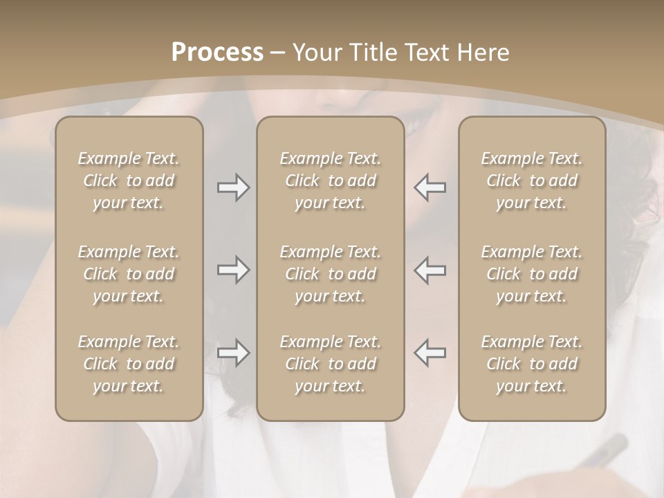 Female College Student In A University Lecture Hall PowerPoint Template