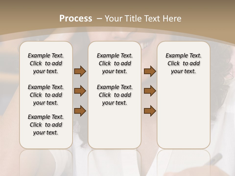 Female College Student In A University Lecture Hall PowerPoint Template