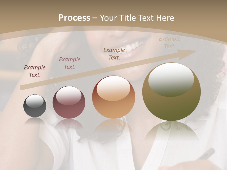 Female College Student In A University Lecture Hall PowerPoint Template